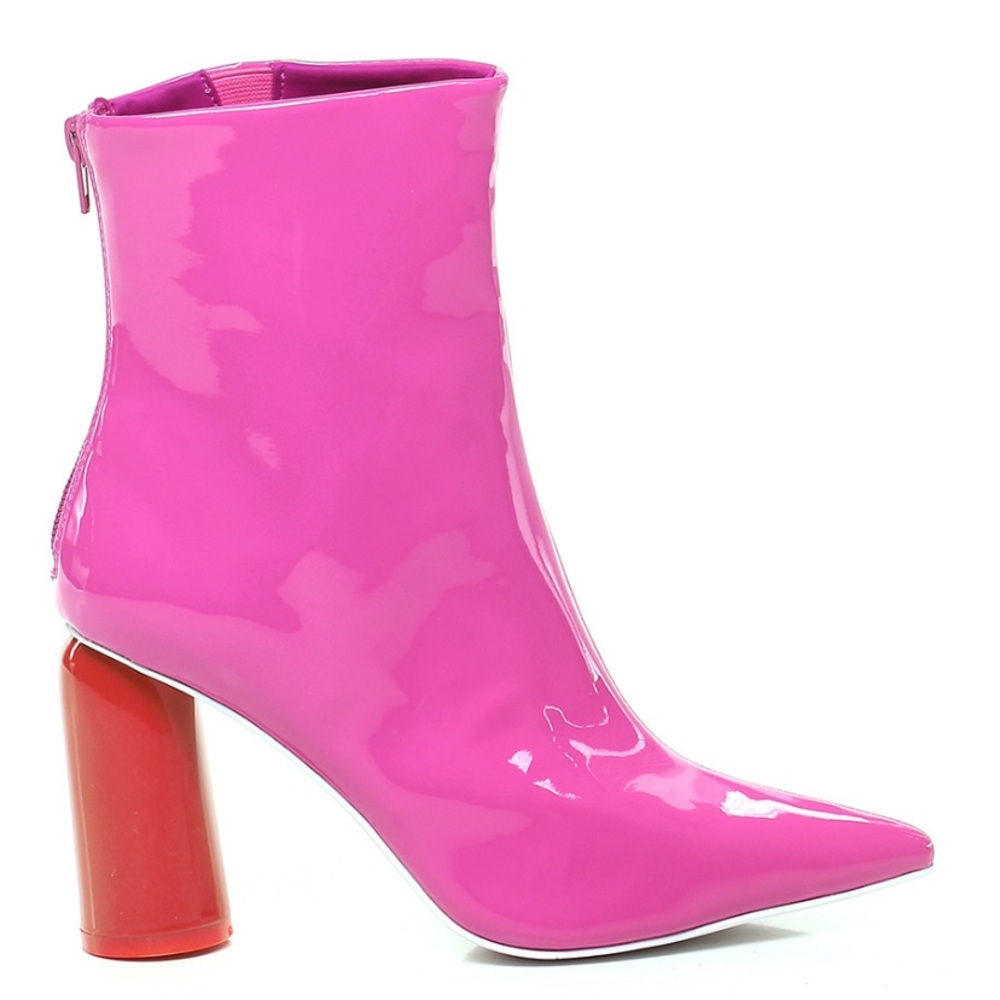 Jeffrey Campbell Fusia/Orange Funky Boots